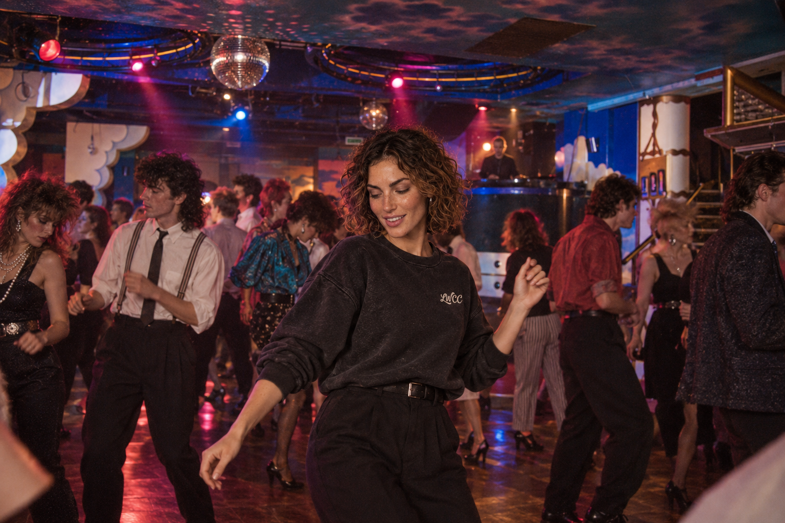 1983-inspired reimagining of the club dance floor
